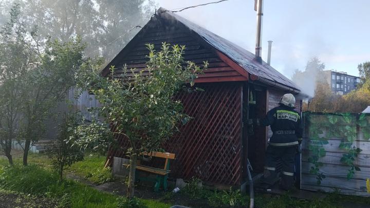 пожар в бане