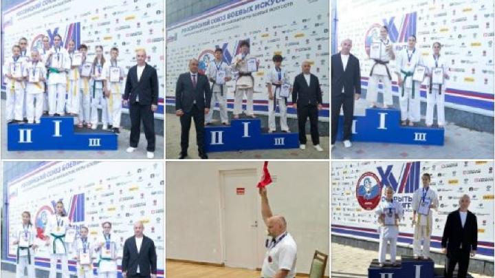 каратисты на пьедестале