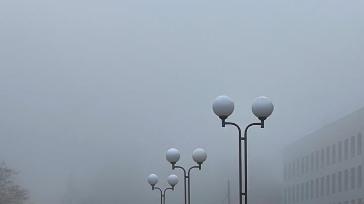туманно в городе