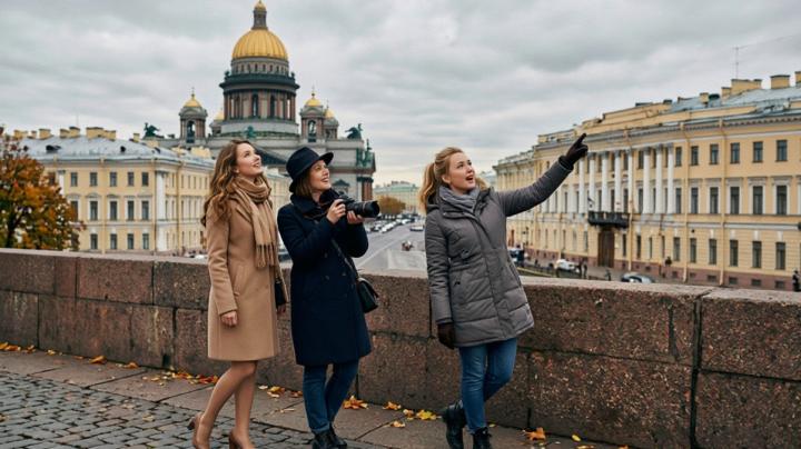 девушки в Петербурге