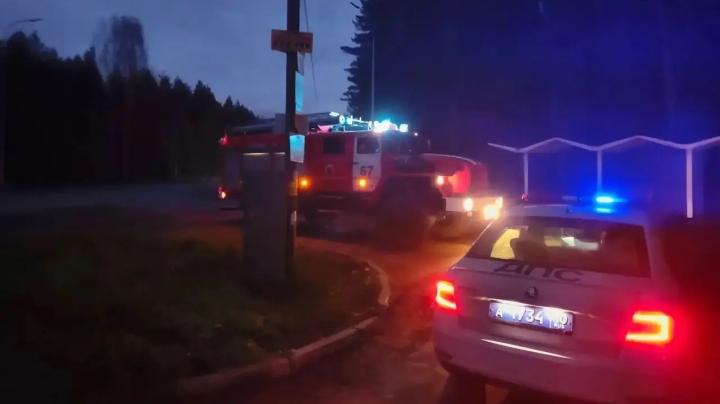 пожарные и гаи на месте происшествия