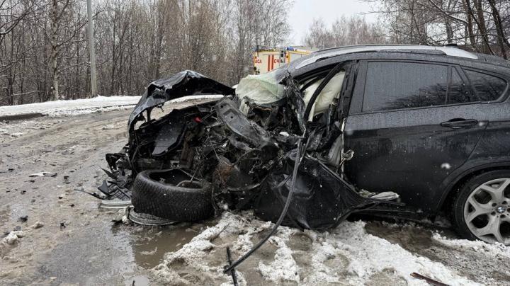 разбитый BMW