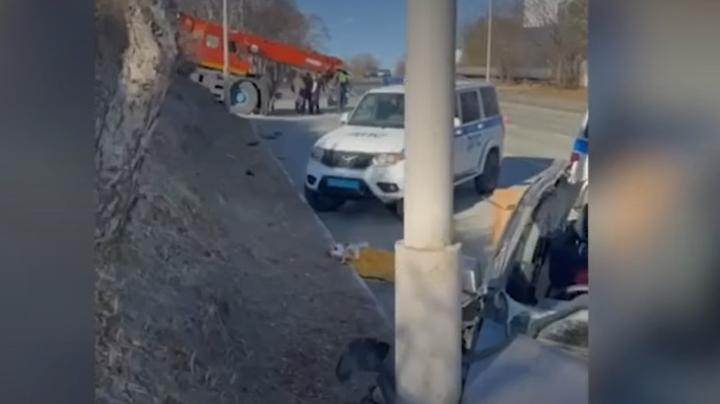 авария с автокраном