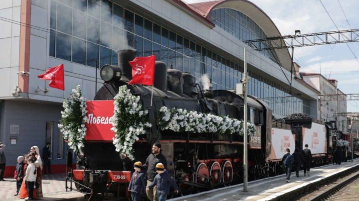 ретропоезд в честь 80-летия Победы