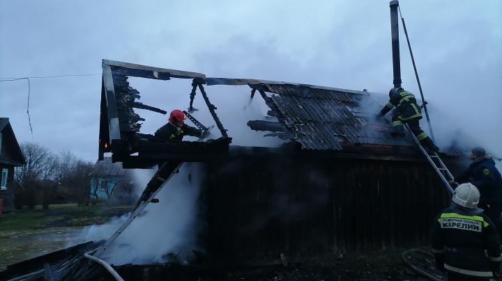 Пожар в Олонецком районе