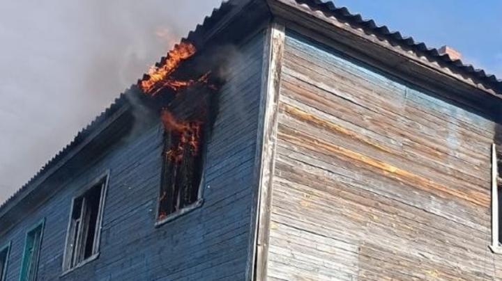Пожар в Беломорске