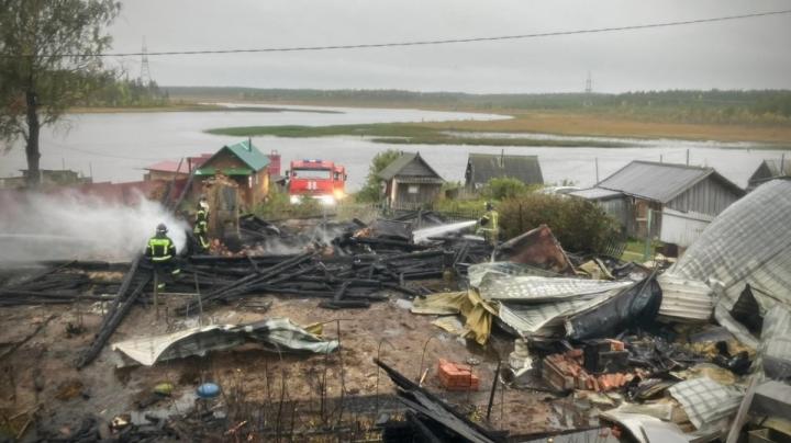 Пожар в Сегежском округе