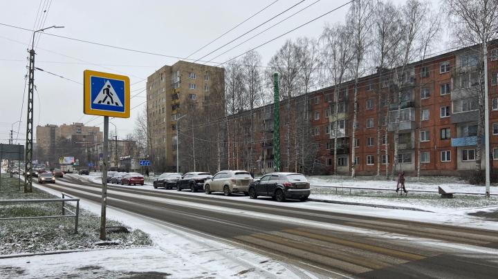 Заснеженный город