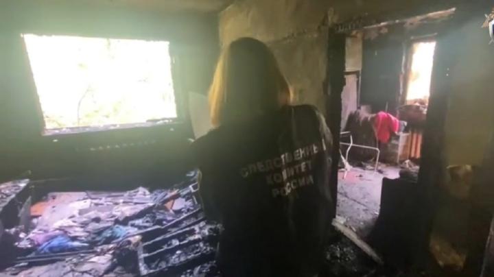 Место страшного пожара