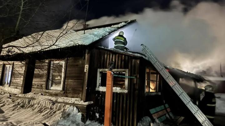 Пожар в Медвежьегорске