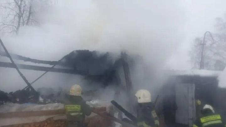 Пожар в Медвежьегорске