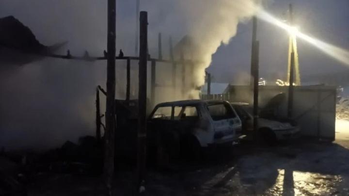 Пожар в Медвежьегорске