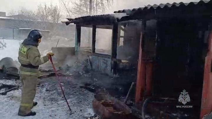 Пожар в Минусинске