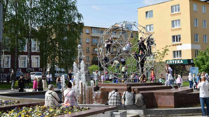 городской фонтан