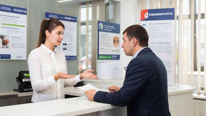 мужчина в банке