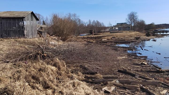 На берегу реки Водла