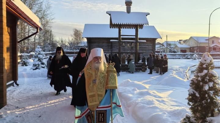Освящение колоколов в Знаменском храме