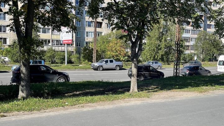 Авария на тротуаре