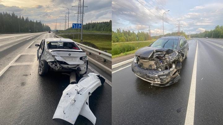 Авария на подъезде к городу