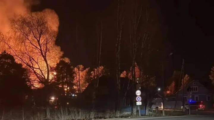 Горел заброшенный детский сад