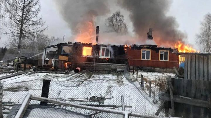 пожар в Прионежье