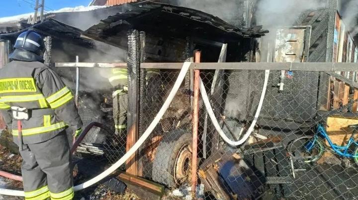 Пожар в Медвежьегорске