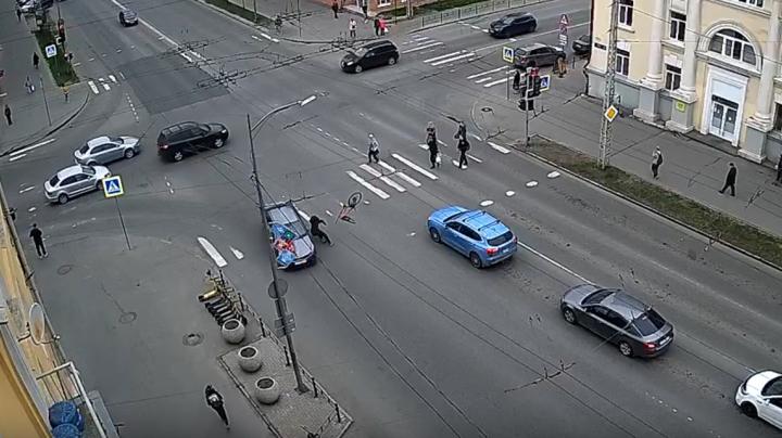 авария с велосипедистом