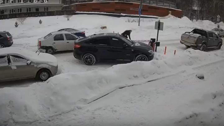 повредили шлагбаум