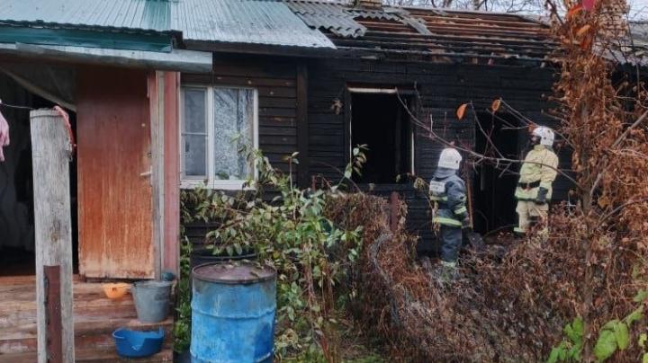 Пожар в селе Реболы