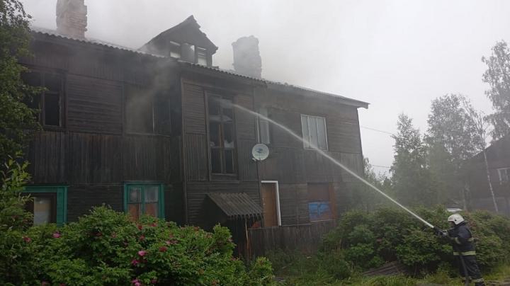 Пожар в Суоярви