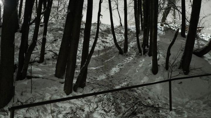 Снежный овраг