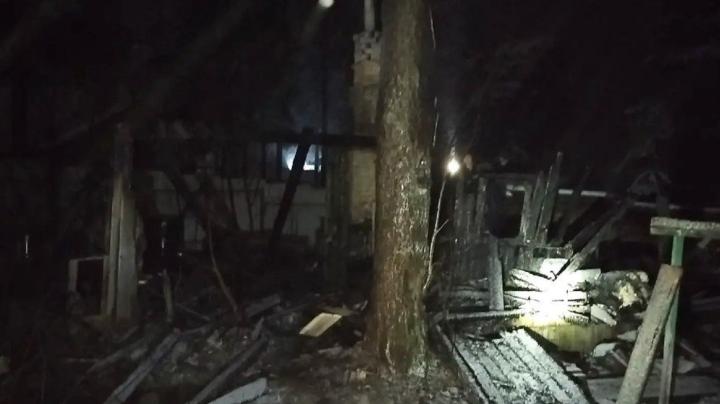 Пожар в Воломе