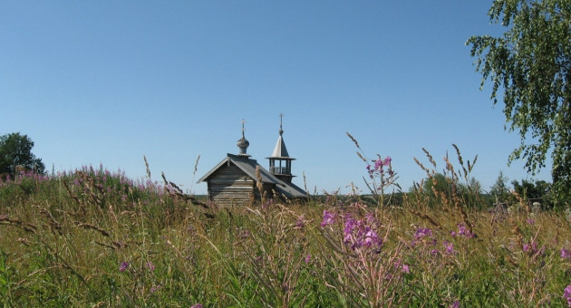 часовня на острове Кижи