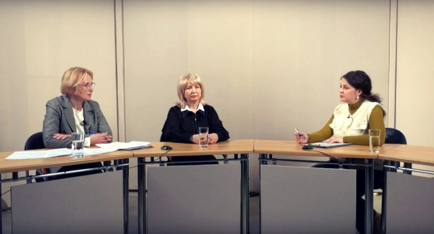 Гореликова и Сорокина в студии