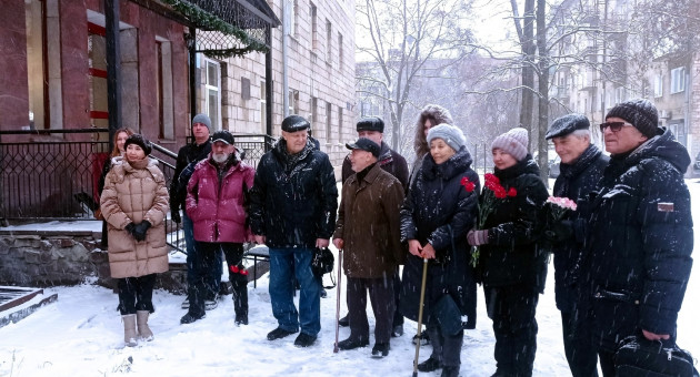 На открытии памятной доски