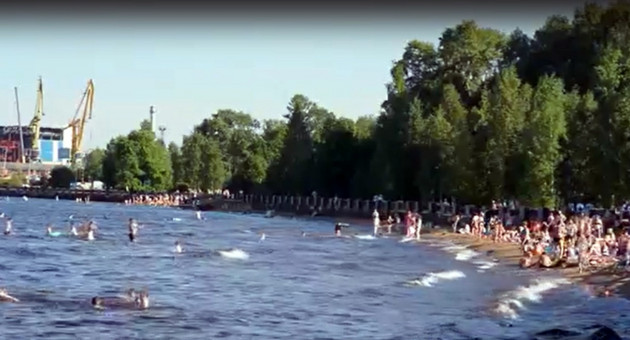 Пляж в Петрозаводске