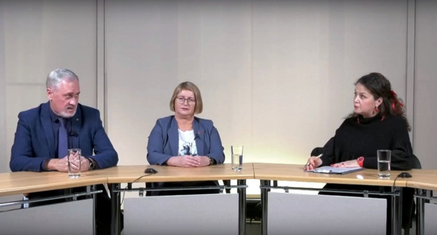 Киселев и Лопаткина в студии