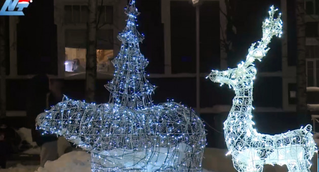 Праздничная иллюминация Петрозаводска