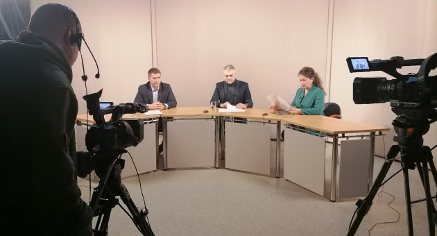 Вертинский и Ушаков в студии