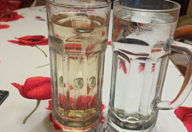 Белая и желтая вода в Кеми