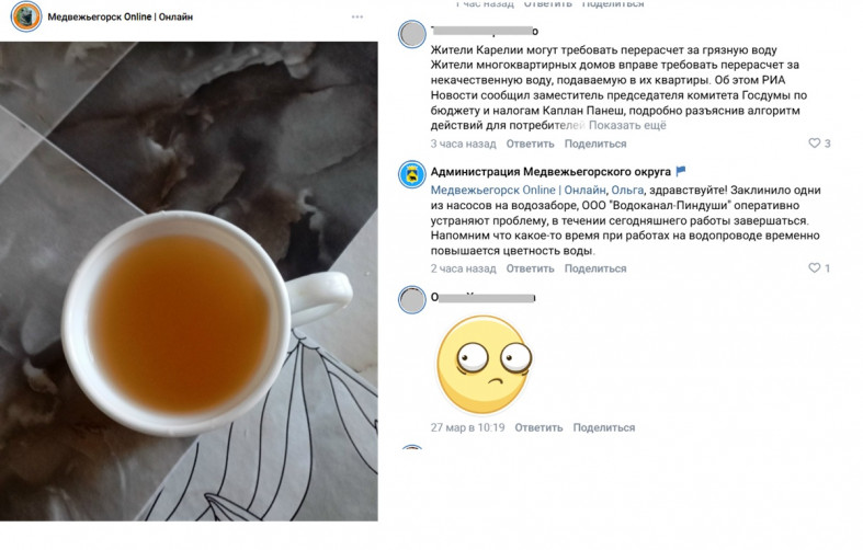 коричневая вода Пиндуши