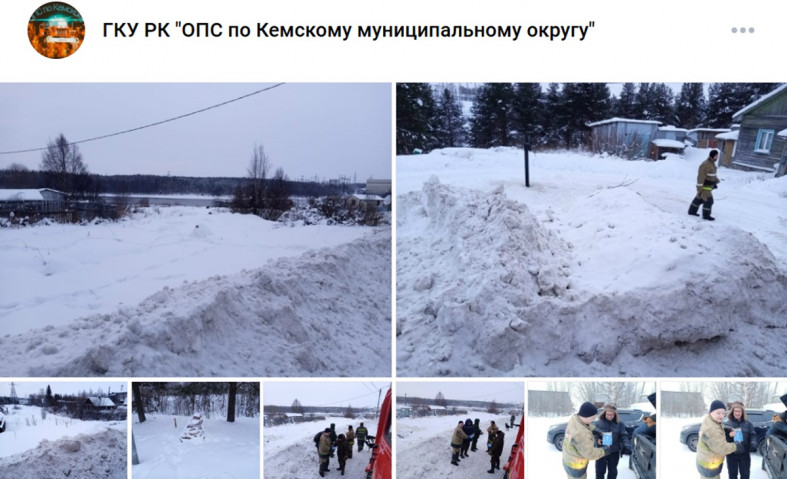 пожарные гидранты и снег