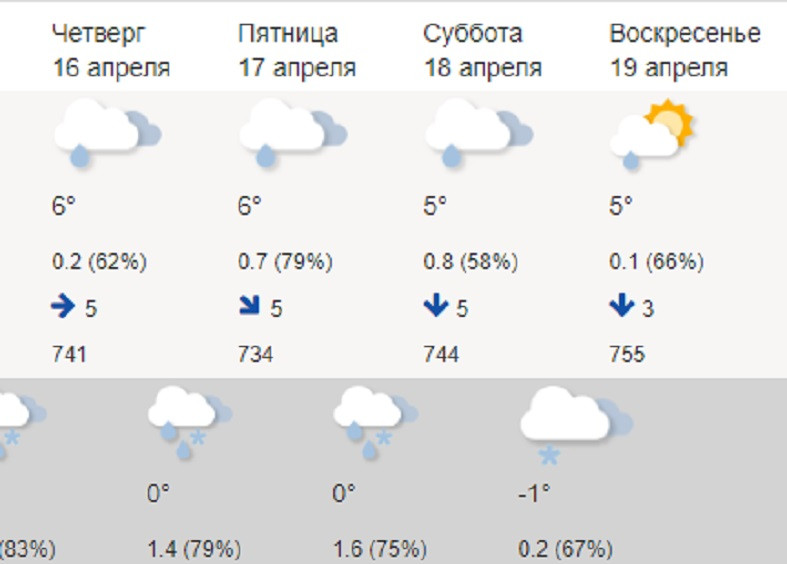 Погода в петрозаводске на 10 дней