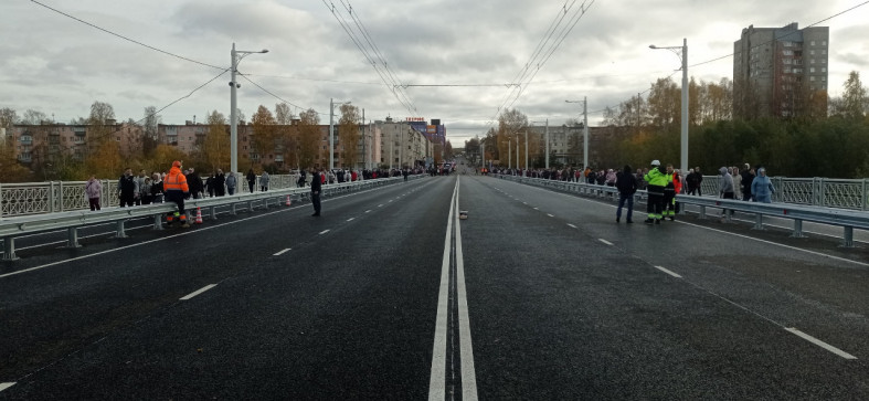 открытие моста на Мерецкова