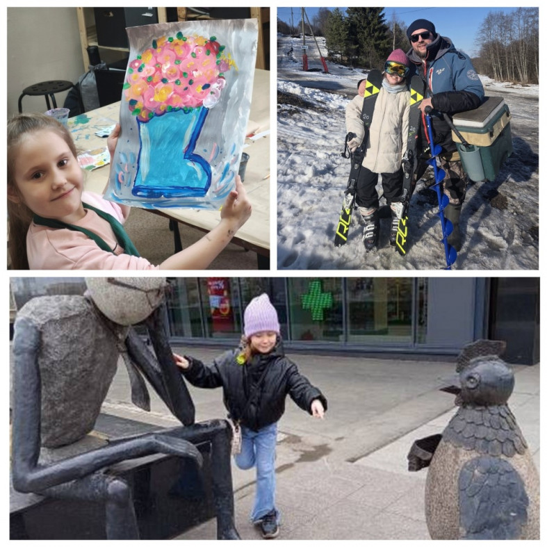 коллаж из трех фото