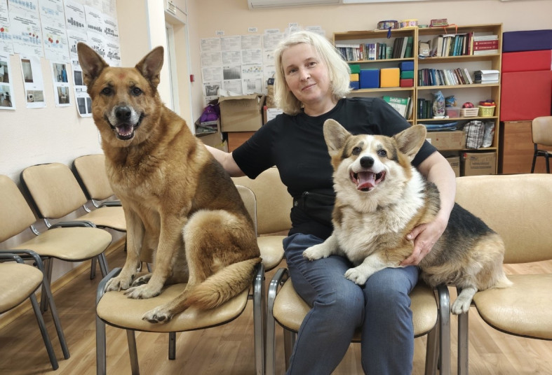 Светлана Ефимова с собаками