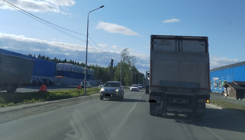 Пробка на Соломенском шоссе