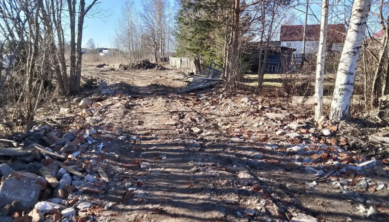 район улицы Береговой в Заозерье 