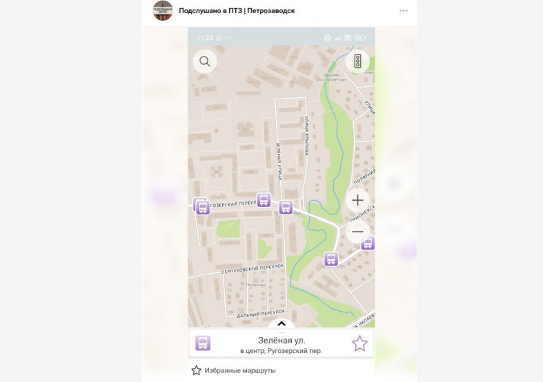 карта города