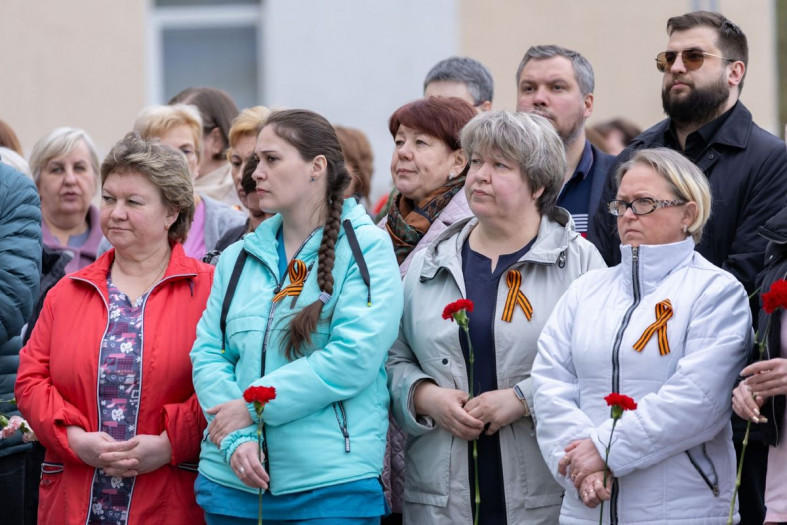 Участники митинга